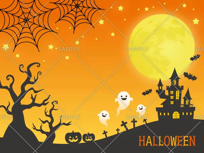 可愛いハロウィンかぼちゃイラストのフリー素材イラストイメージ