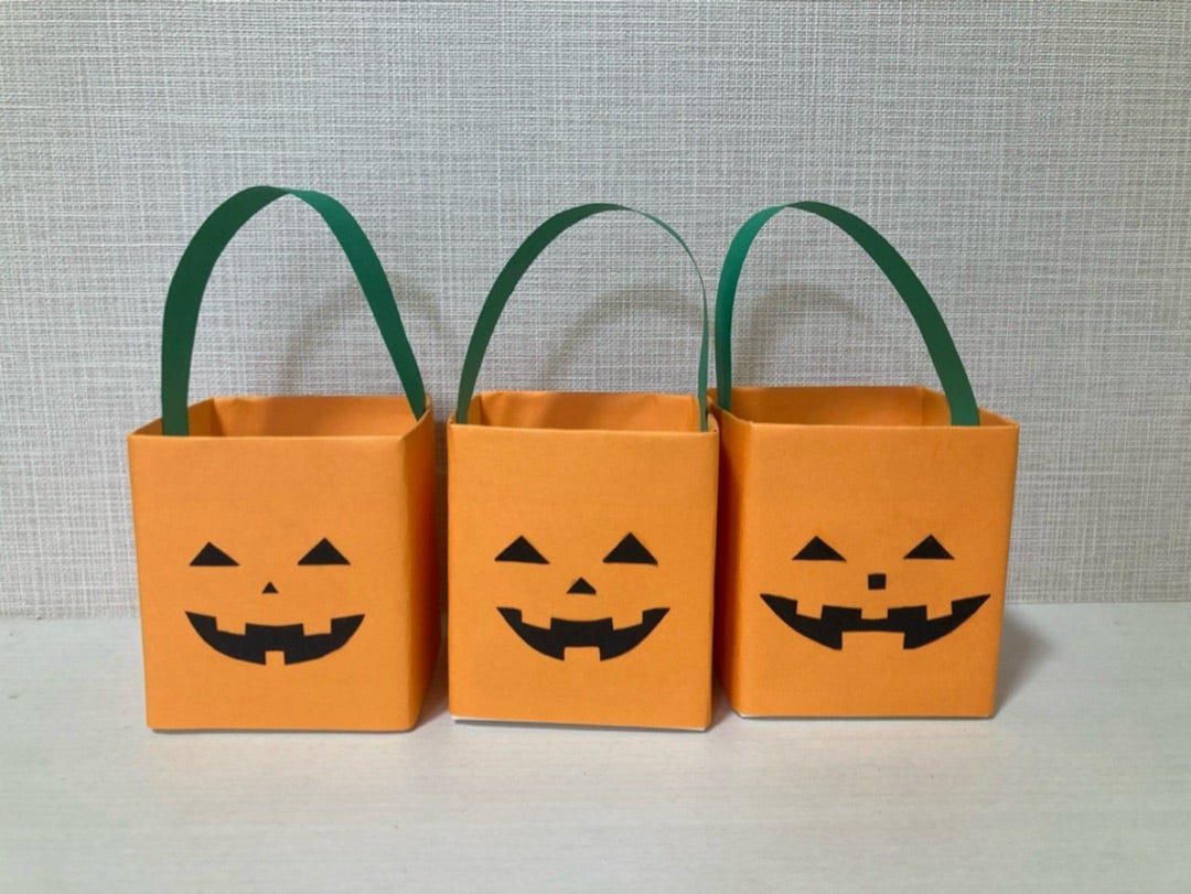 🎃折り紙で作るかぼちゃバッグ！ハロウィンにぴったりの簡単工作 – 折り紙アート折り紙モンスタ
