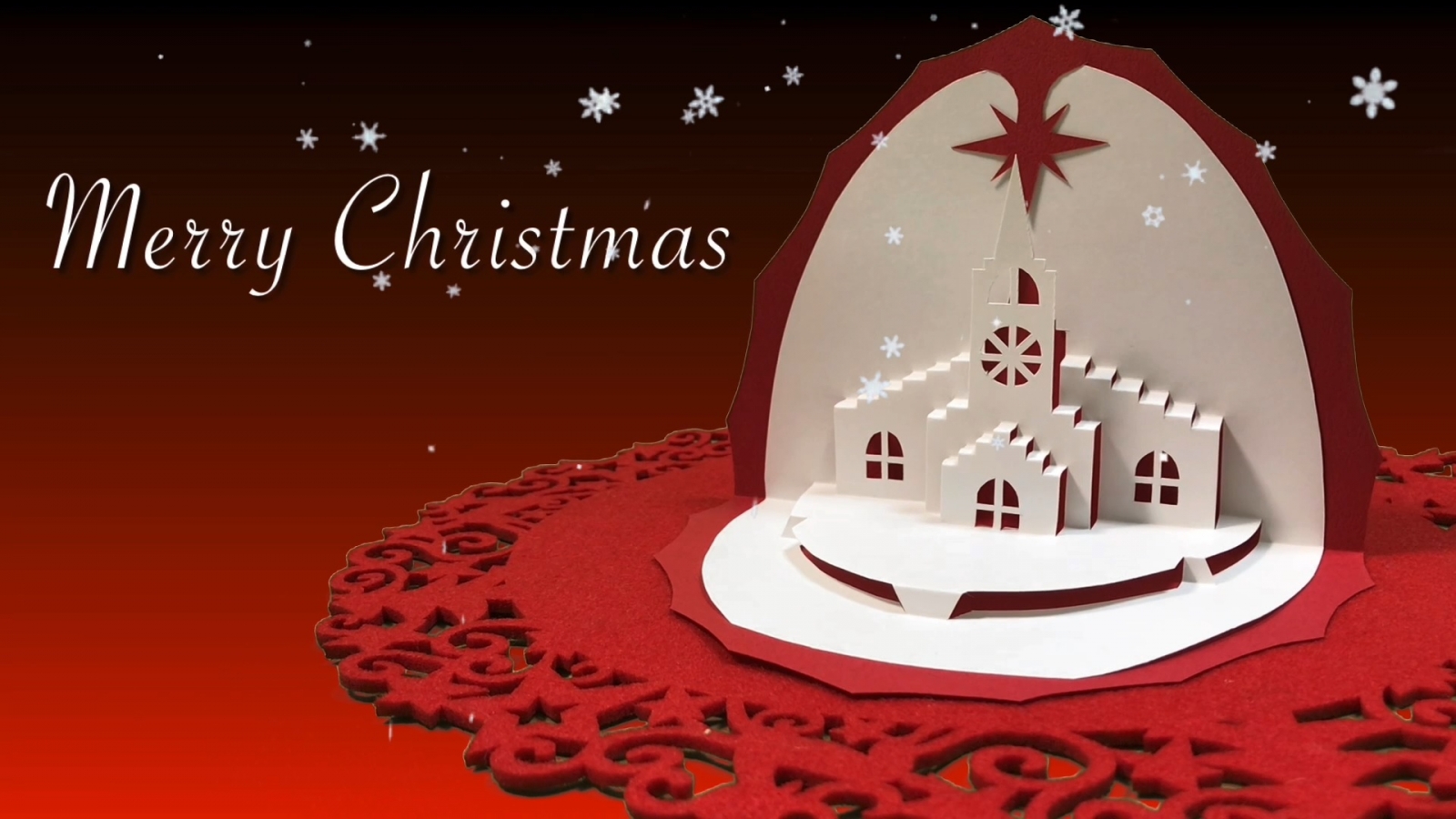 クリスマス 飛び出すクリスマスカードの作り方