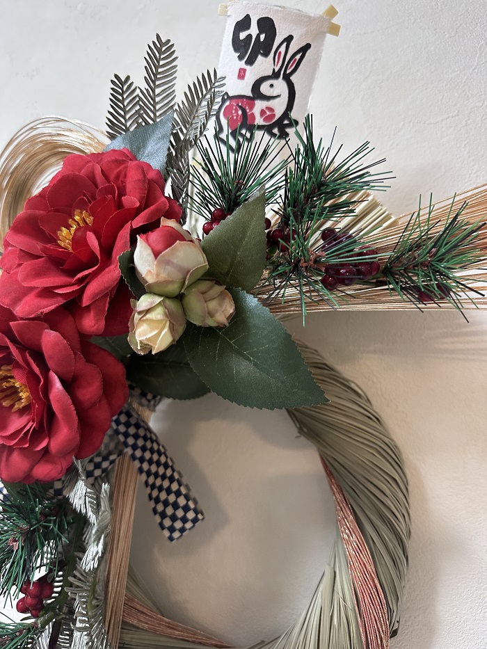 お正月しめ縄しめ縄リースハンドメイド