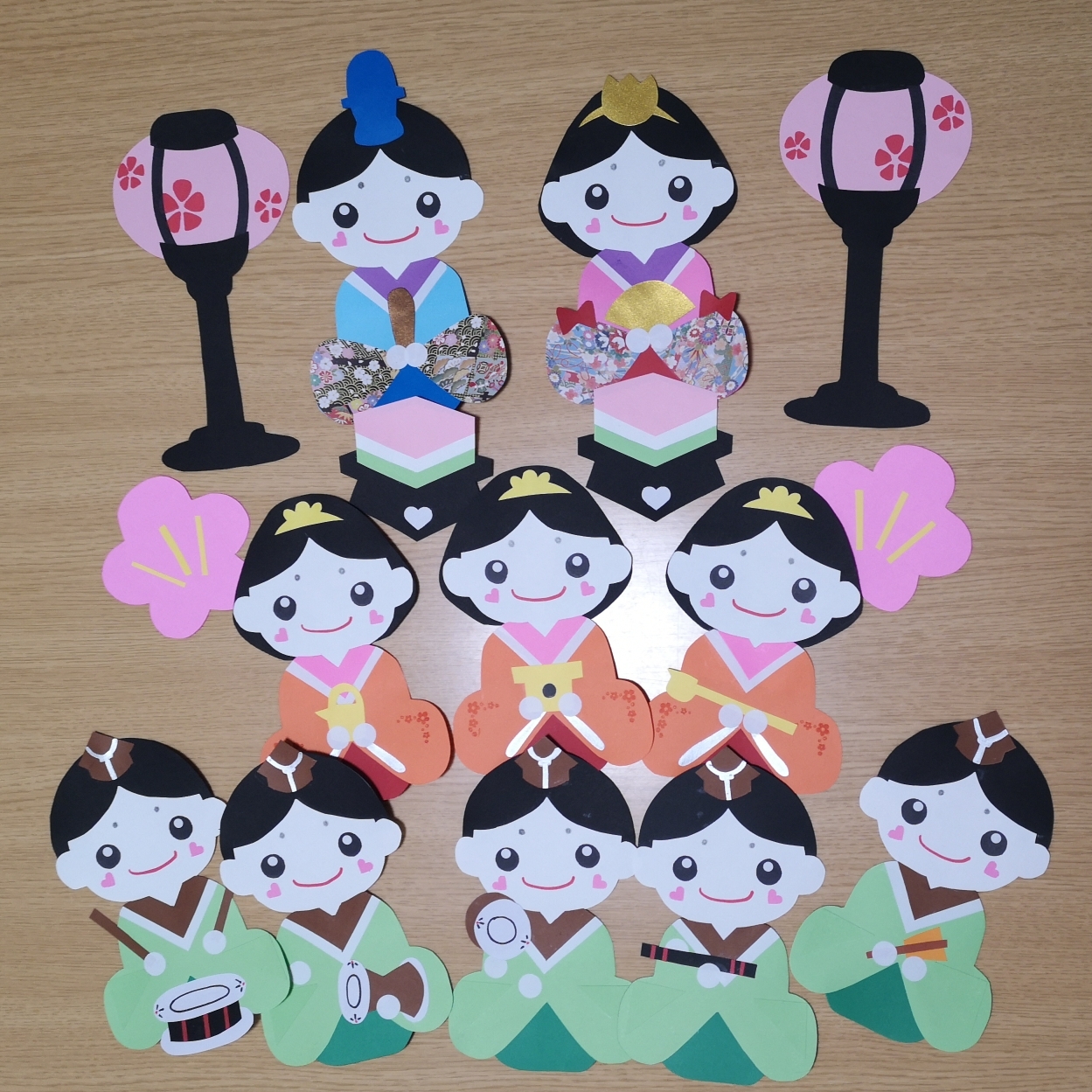 簡単 ひな祭り🎎折り紙でつくる梅の花🌸 吊るし飾り 切り絵 DIY How to make paper plum blossoms. Paperflowers