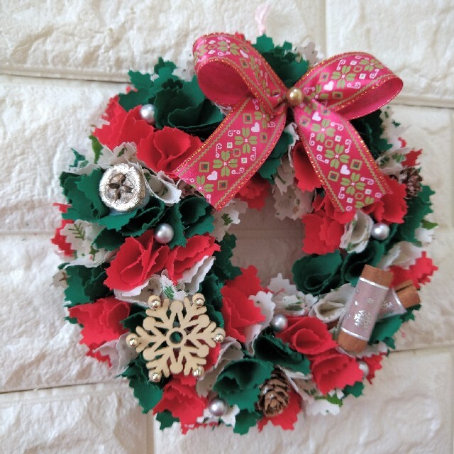 クリスマスの布でリースをつくろう！キルオルハル