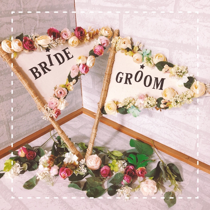 楽天市場 PIARYウェディングフラッグS ハーバルフローラ結婚式 ギフト お祝い 披露宴 ウェディング ウエルカムスペース ナチュラル ガーデンナチュラル＆カジュアル : PIARY ピアリー 楽天市場店