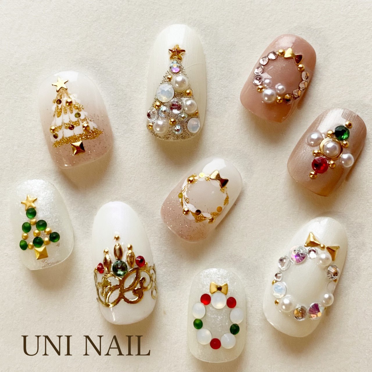 2025年秋 クリスマスツリー・リースネイルデザイン ネイルデザイン・ネイルカタログ を探す - OZmallビューティ
