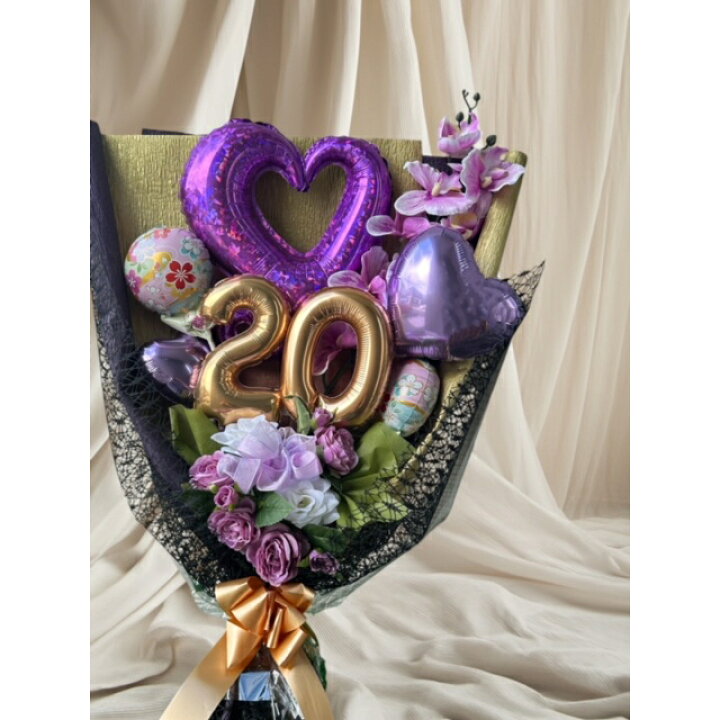 卒業式にぴったりなバルーン花束の作り方