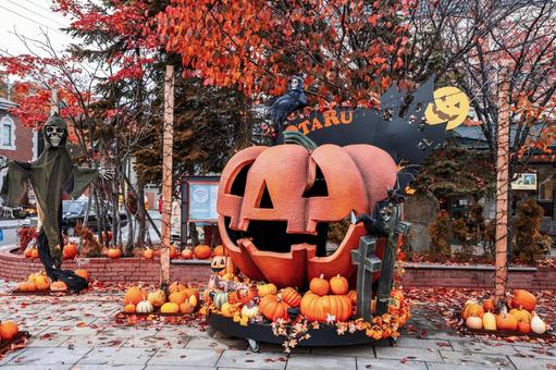 ハロウィンの城。ハロウィーンの風景の背景の中の丘の上に不気味な幽霊の出る城のイラストのイラスト素材・ベクター Image 62567203