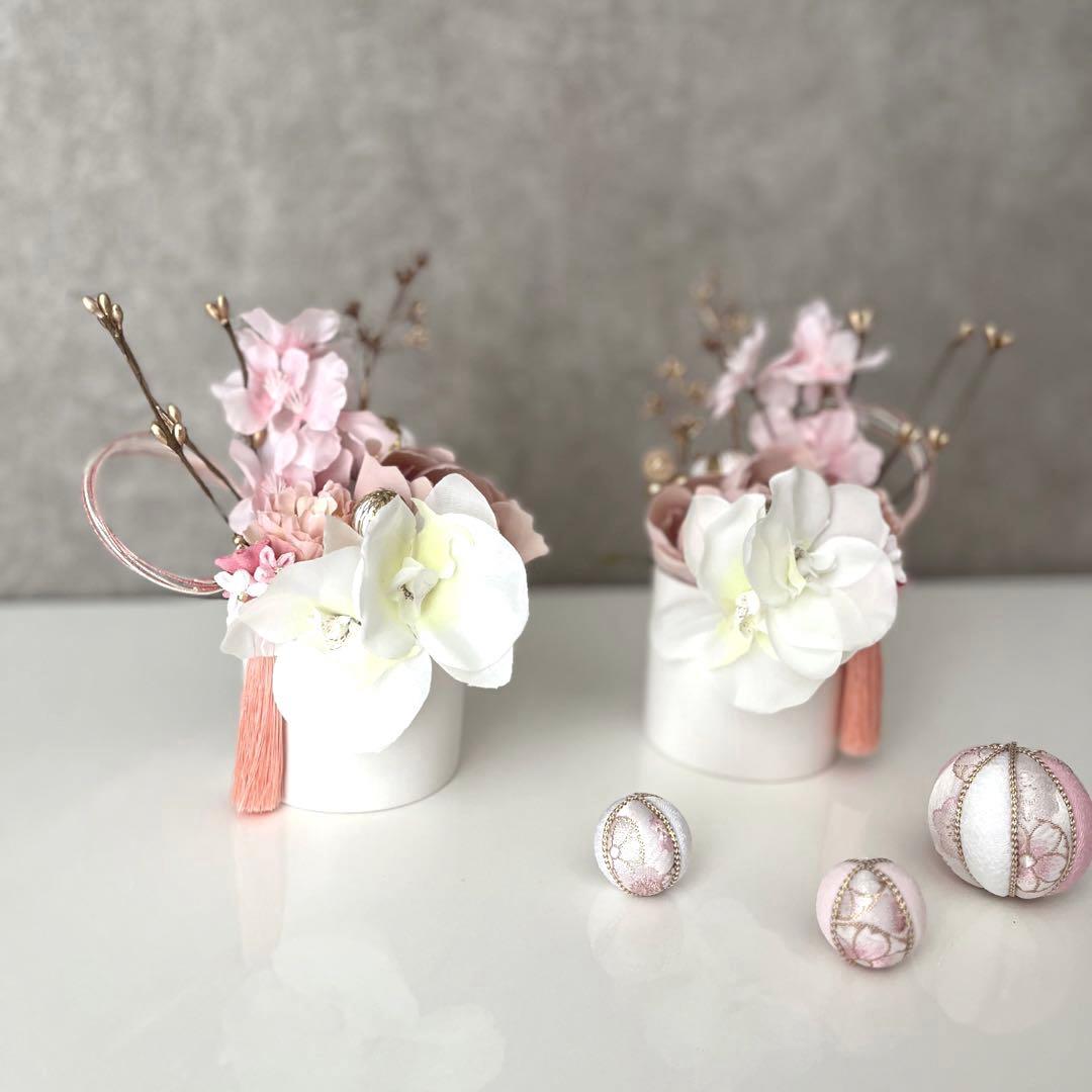 桃とスイトピーのひな祭りアレンジ - はなどんやマガジン