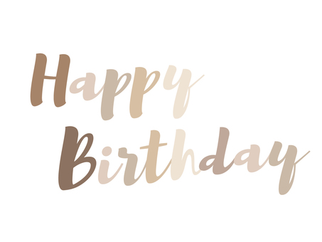 Happy birthday heart balloon - ivory