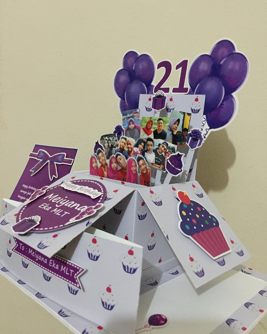 ポップアップカード☆風船 カラフル風船 立体カード 飛び出すカード - AINA5'S GALLERYminne byGMOペパボ国内最大級のハンドメイド・手作り通販サイト