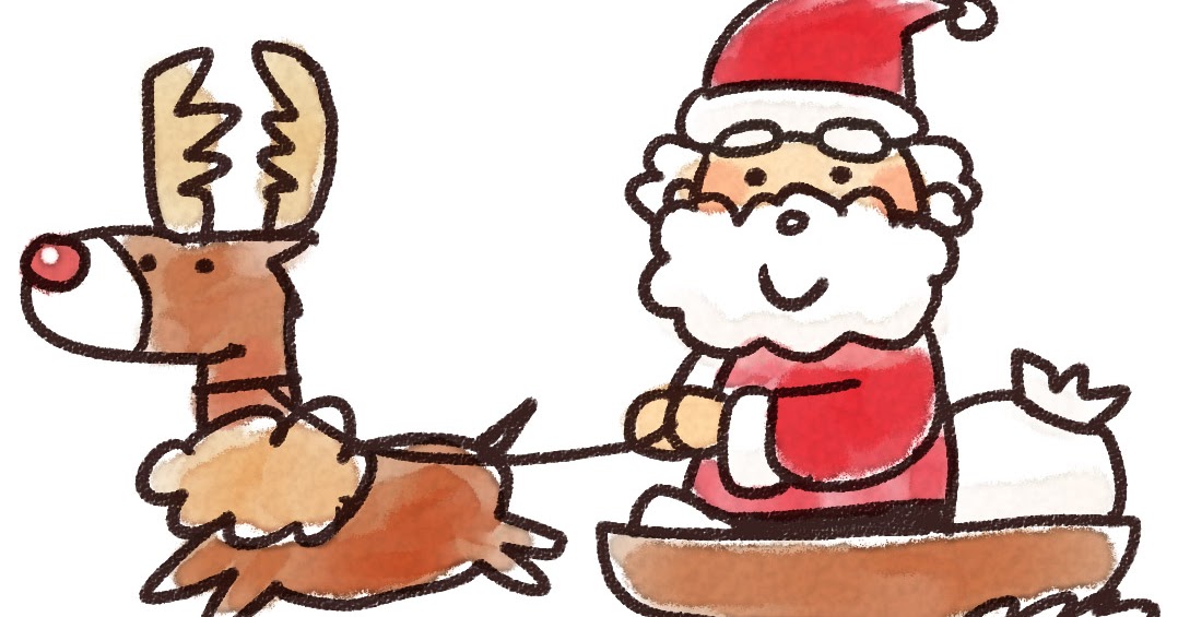 クリスマス サンタクロースとトナカイ イラスト素材5346094- フォトライブラリー photolibrary