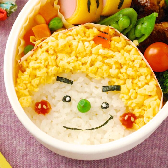 節分キャラ弁 玉子焼きでチビ鬼弁当 ザッキー☆Snapdish スナップディッシュID:WWbj4a