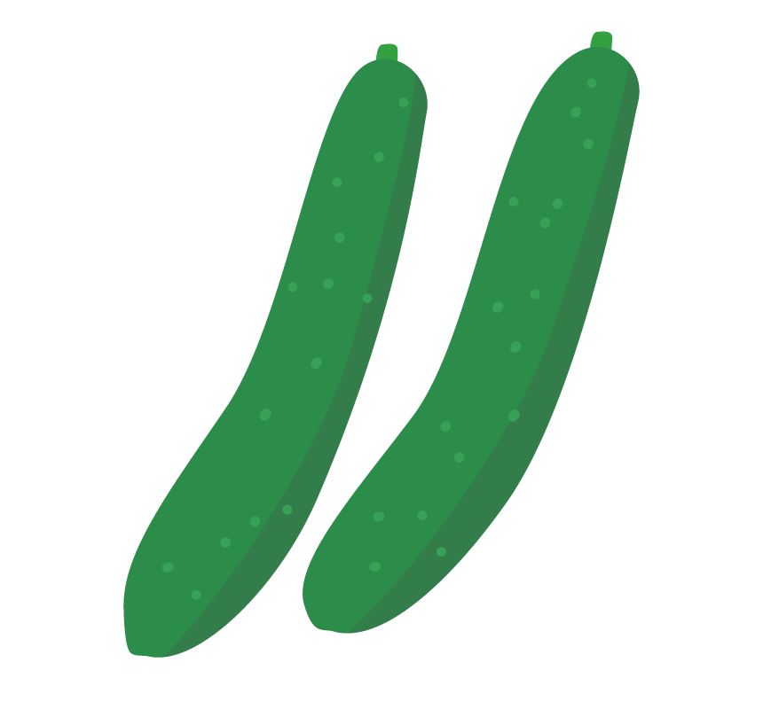 きゅうりイラストレイン🚂 - イラスト無料素材