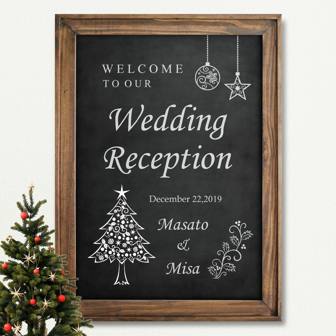 クリスマス＊ウェルカムボードWedding Item Shop Marrow