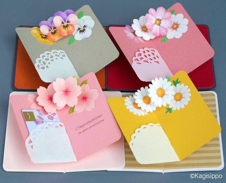 簡単な母の日ポップアップカードの作り方