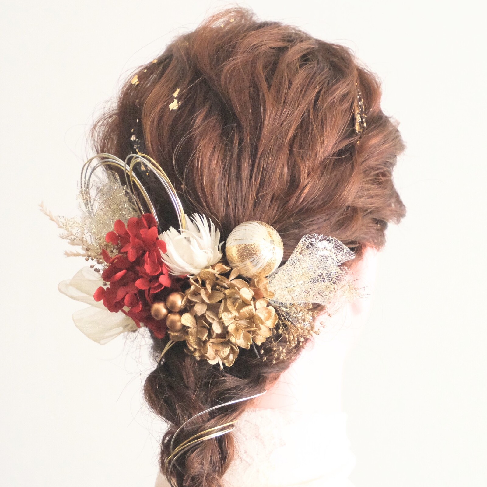 水引 梅結び変形でふわふわの飾りの作り方 髪飾り補完