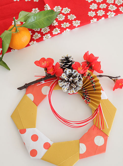 折り紙 お正月リース」の検索結果