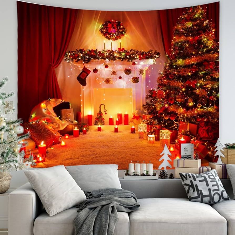 かわいいクリスマスツリースカート クリスマスツリースカート、サンタクロースクリスマスツリー下飾りエプロン、クリスマス雰囲気用品 クリ クリスマスツリー タペストリーで♪おしゃれなお部屋の冬支度キナリノ