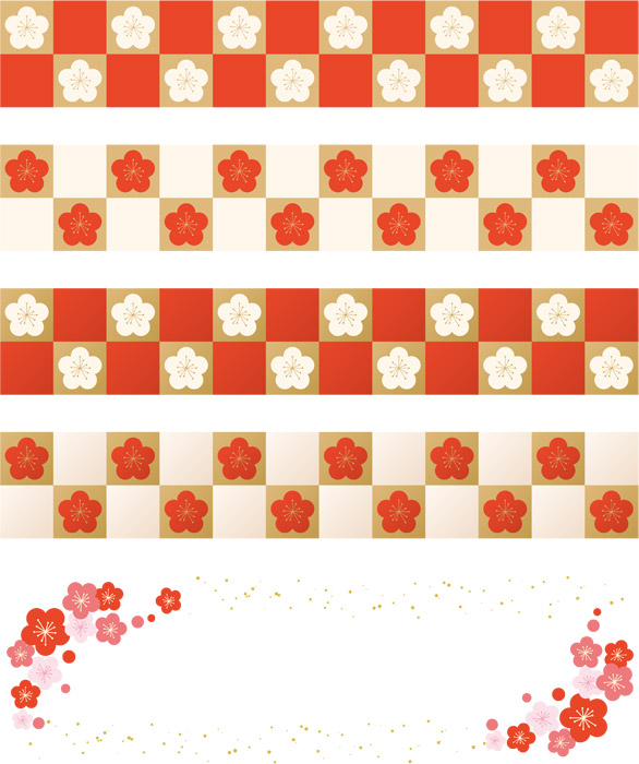 謹賀新年と年賀素材のお正月模様 - 商用利用可能な写真素材・イラスト素材ならストックフォトの定額制ペイレスイメージズ