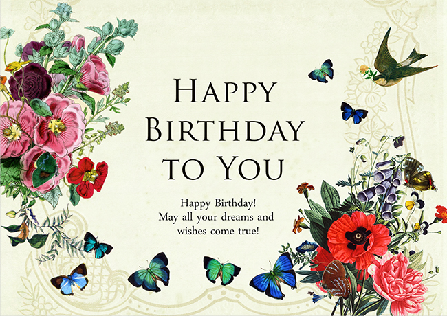 バースデーカードかわいい動物№659の作品情報口と足で描く芸術家協会ネットショップ