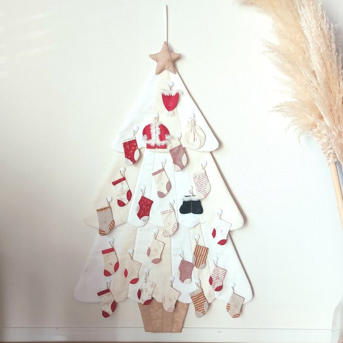 クリスマスツリーアドベントカレンダータペストリー ハンドメイドYahoo!フリマ 旧PayPayフリマ