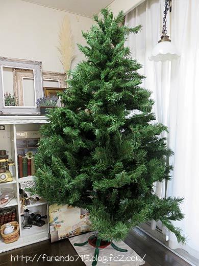 クリスマスツリー 台座付きクリスマスツリーセット 卓上ツリー モールサンタオーナメント付き 30cm