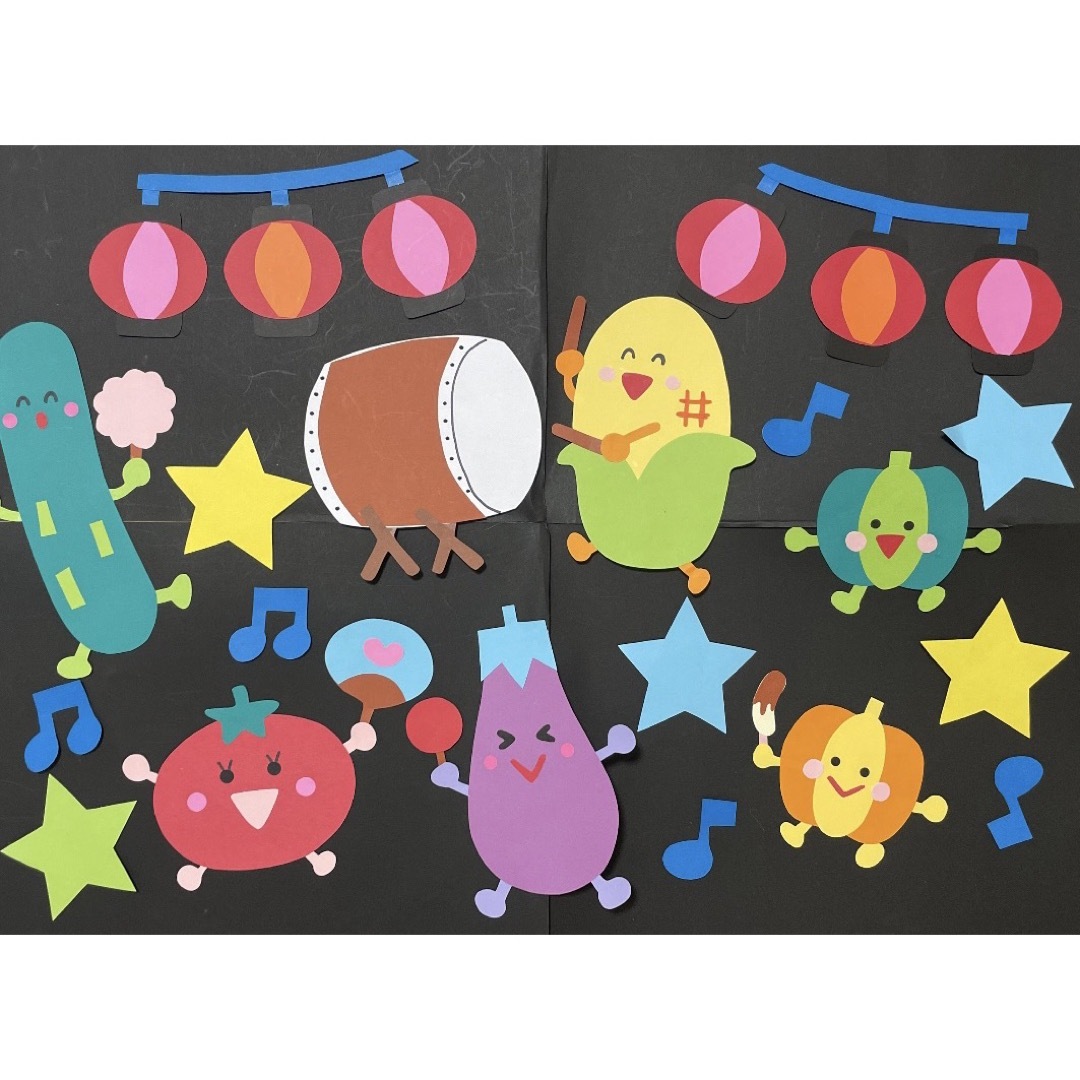 夏祭り 縁日 壁面飾り 壁面 お祭り おうち縁日 おうちえんにち 縁日 えんにちの通販 by RETOラクマ