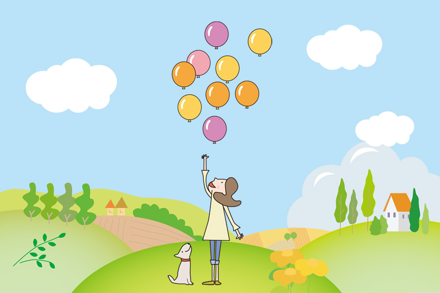 お祝いのお祝いを飛ばすカラフルな風船イラスト素材透過、PNGフリー画像ダウンロード - Pngtree