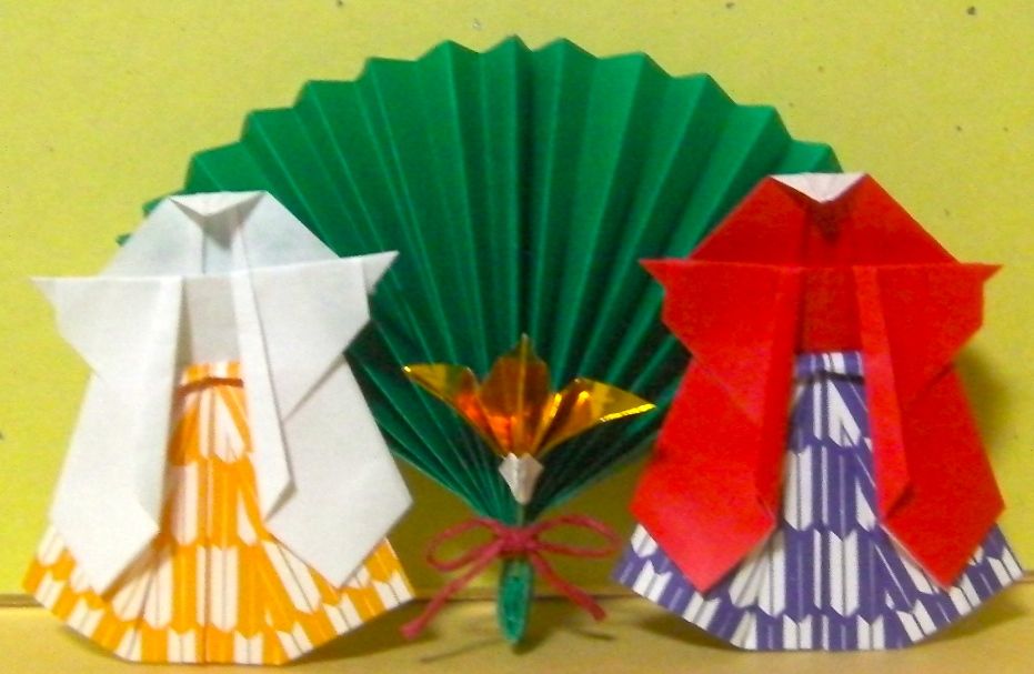 松竹梅の折り紙リースの折り方・作り方☆簡単でお正月にもピッタリな壁面飾り♪│子供と楽しむ折り紙・工作