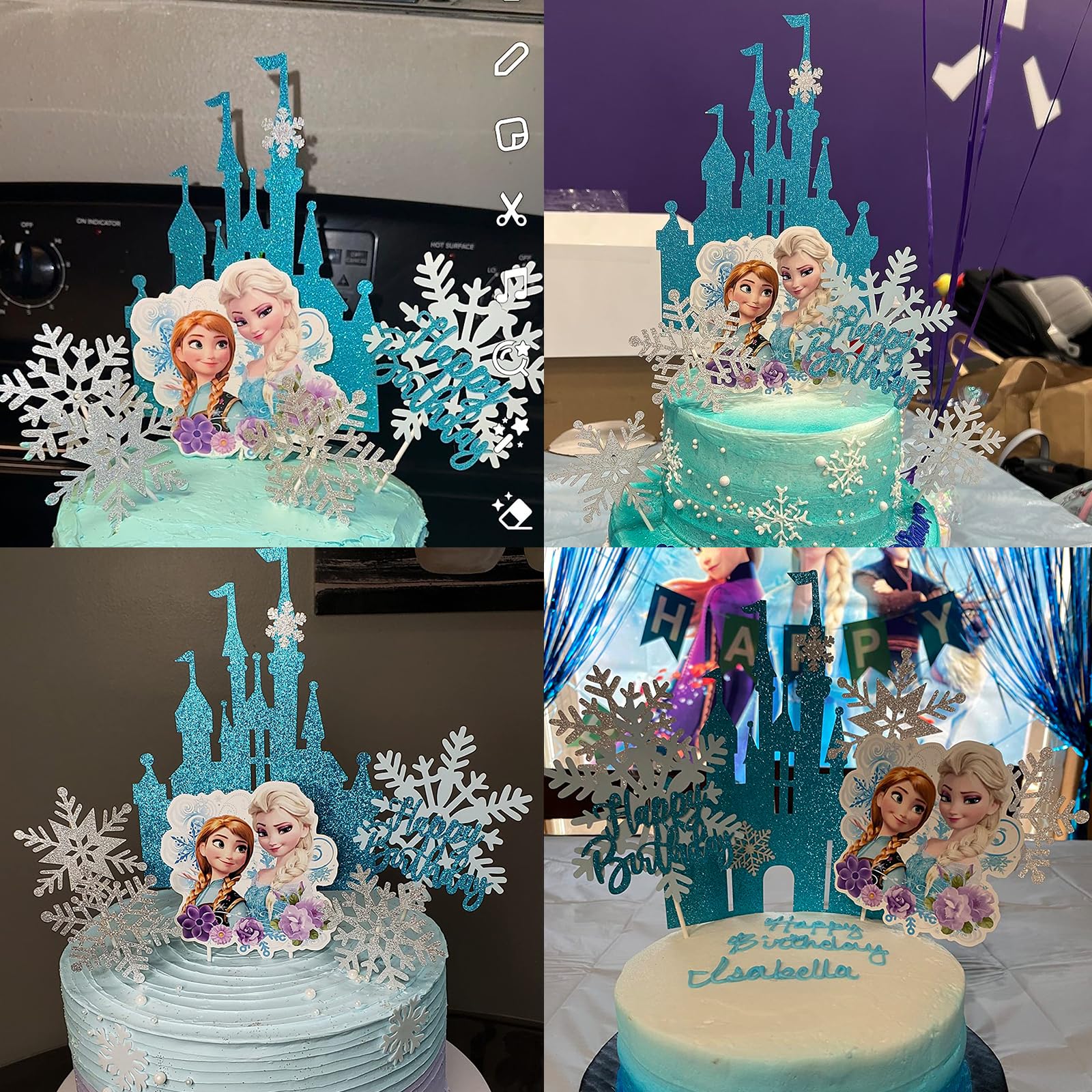 アナ雪バースデーケーキ京都 アイシングクッキー作家『mikarinkoの食いしん坊日記』 ～ciel d'avenir～