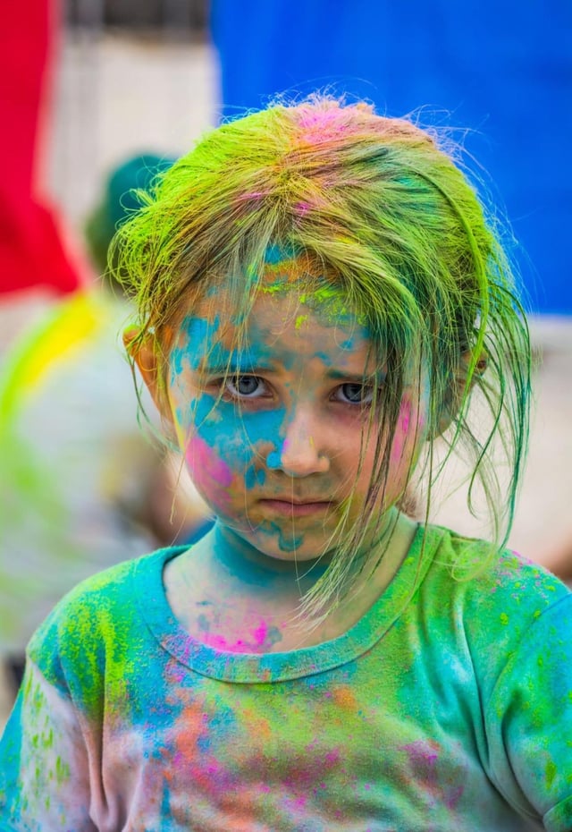 慣習破る女性たち、粉まみれで「ホーリー」祝う インド 写真9枚 国際ニュース：AFPBB News