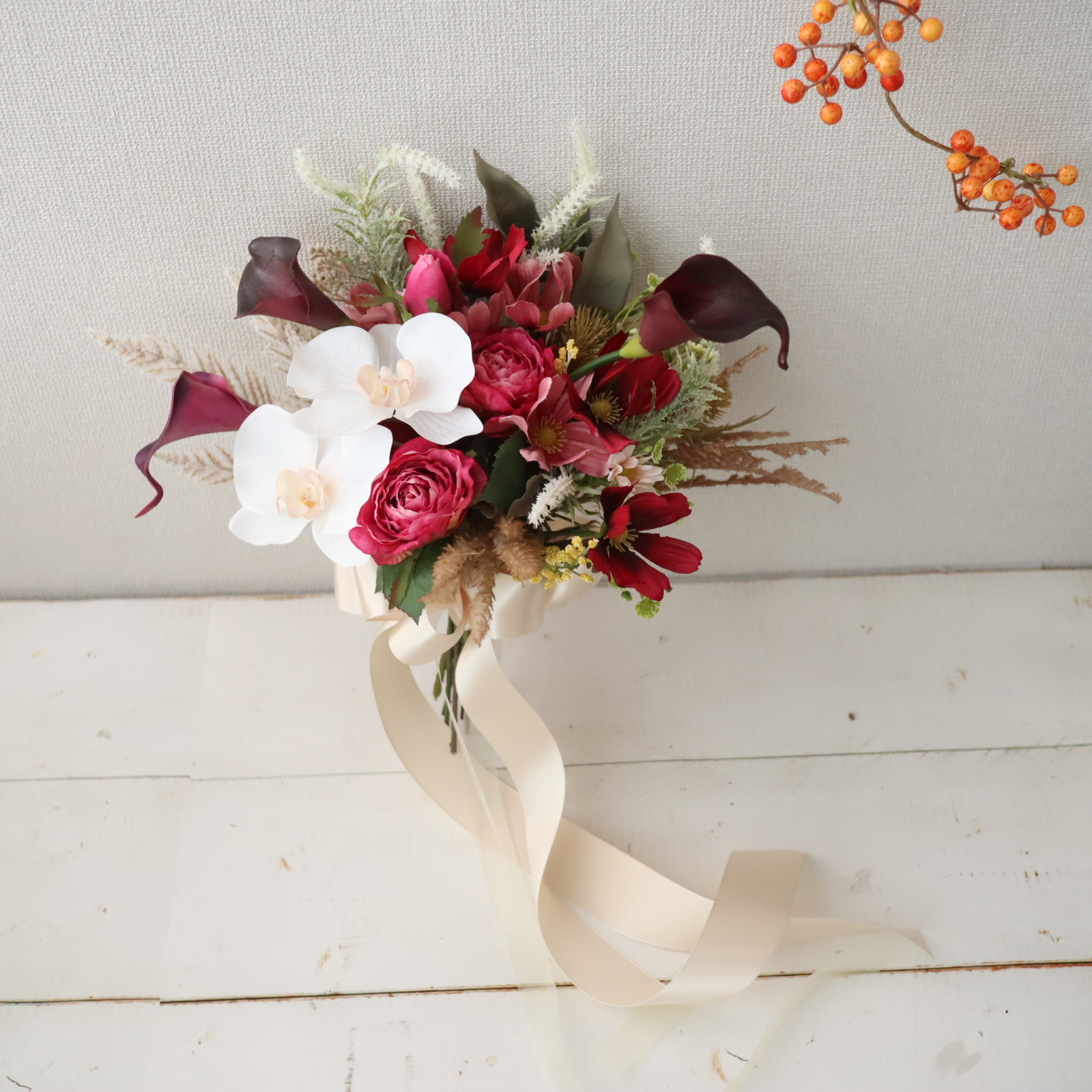 手作りハロウィングッズ ハロウィンカラーの布で作るインテリアグッズ２種nunocoto fabric