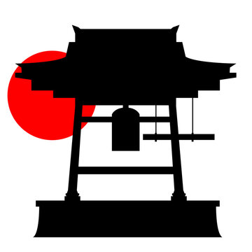 除夜の鐘のフリーイラスト素材 - 無料のイラスト素材 タダ絵