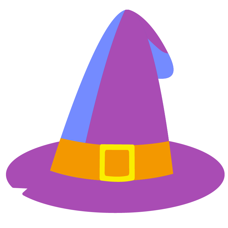 ハロウィンのおばけ ぼうしあり