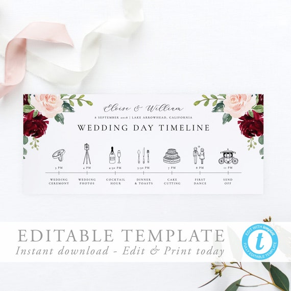 招待状に同封する結婚式当日の流れを伝える「タイムライン」とは