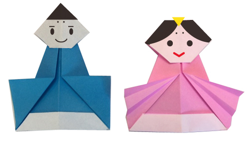 折り紙2枚で、かわいい衣装のひな人形を作ろう！ - 子どもと楽しむひなまつり遊ぶgood us グッドアス