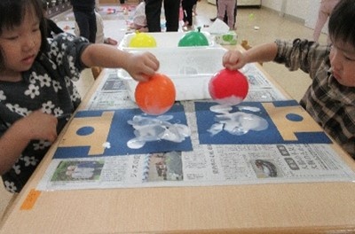 ふわふわ鏡餅の簡単制作方法