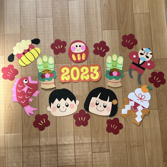壁面飾り工房「お正月壁面飾りまとめ」を紹介！ お正月 冬 １月 保育園 幼稚園 介護施設 デイサービス 壁面装飾