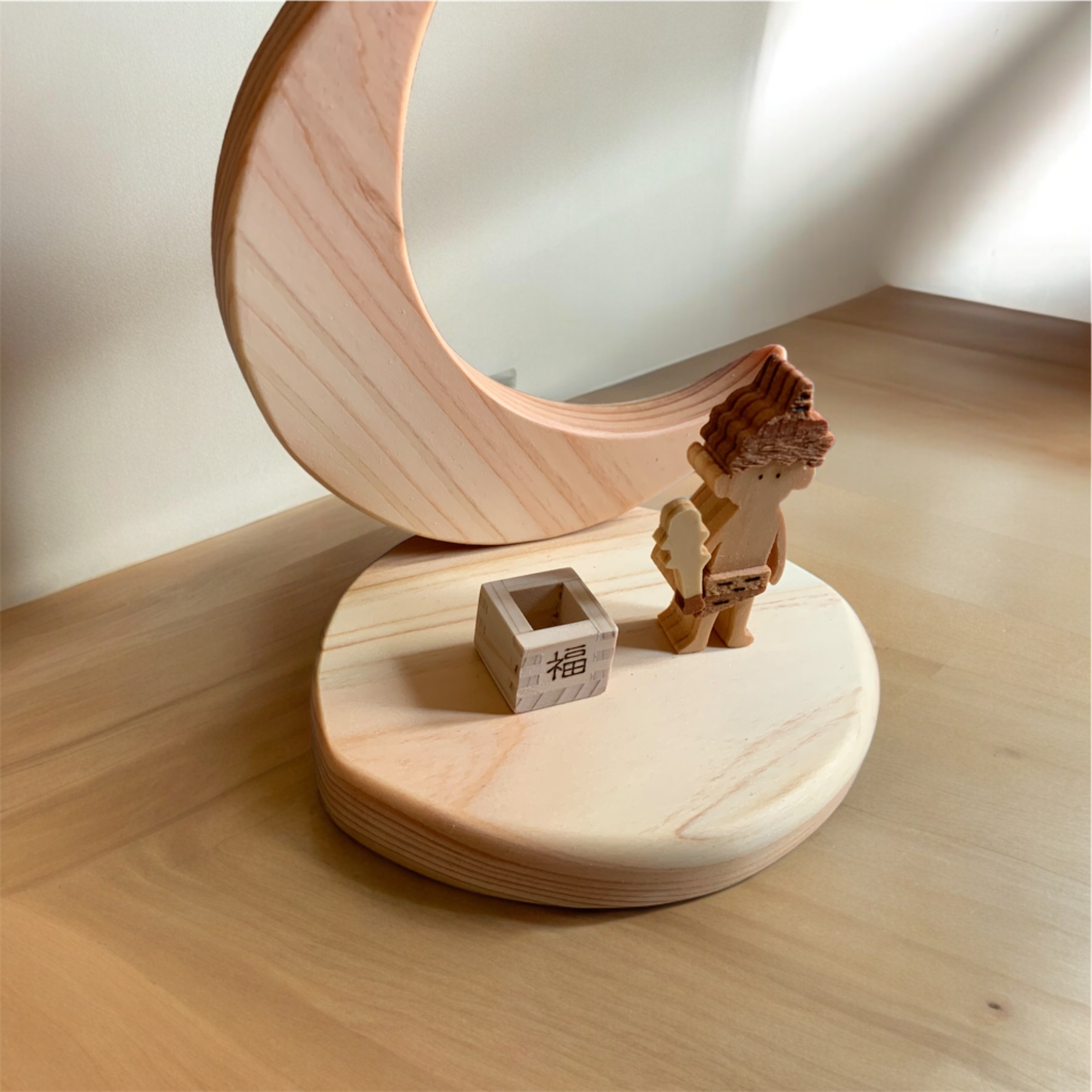 ふるさと納税14営業日以内に発送 国産の天然木を使用 シーズナルウッド 「2月」力士 鬼 お寺 豆入りの枡 節分 豆まき 置物 インテリア飾り シナの木 センの木 木製 ふるさと納税 節分楽天市場ふるさと納税14営業日以内に発送 国産の天然木を使用
