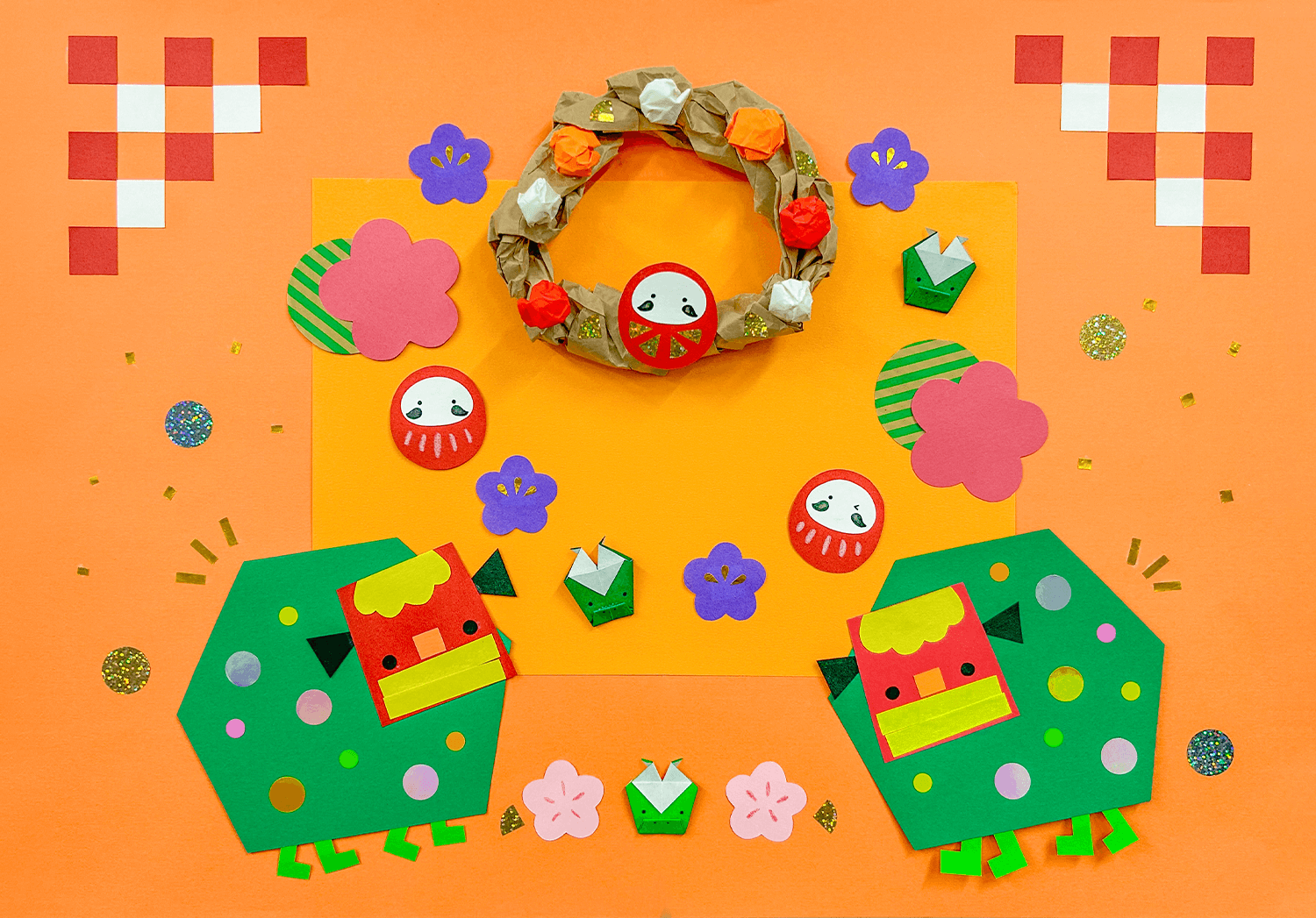 Amazon製作キット しめ縄お正月飾り6セット お正月製作 保育 介護施設正月飾りおもちゃ