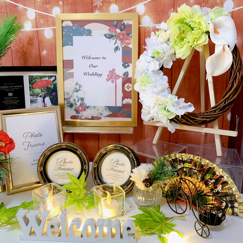 披露宴・挙式飾り ウェルカムスペースに！ 夫婦円満オーナメント 赤 和婚ウェルカムツリー お祝いの飾り 部屋のインテリアにも！ - 和婚工房・ゆうこminne byGMOペパボ 国内最大級のハンドメイド・手作り通販サイト