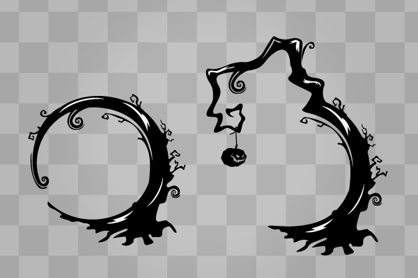 ハロウィンの黒い木イラスト画像とPSDフリー素材透過の無料ダウンロード - Pngtree