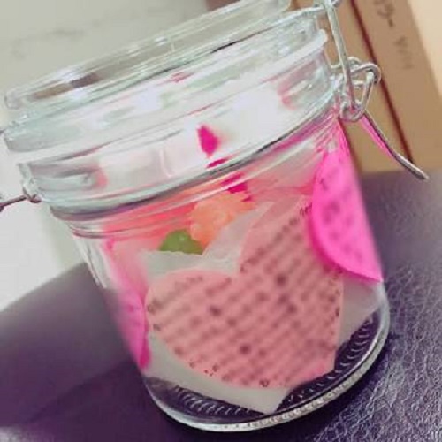 彼との記念日にぴったり！小さくてキュートな記念日サプライズボックスアルバム 手作りアルバムアルバムキッチン