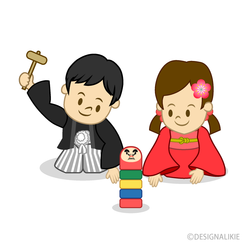 年賀状イラスト だるま・無料イラスト