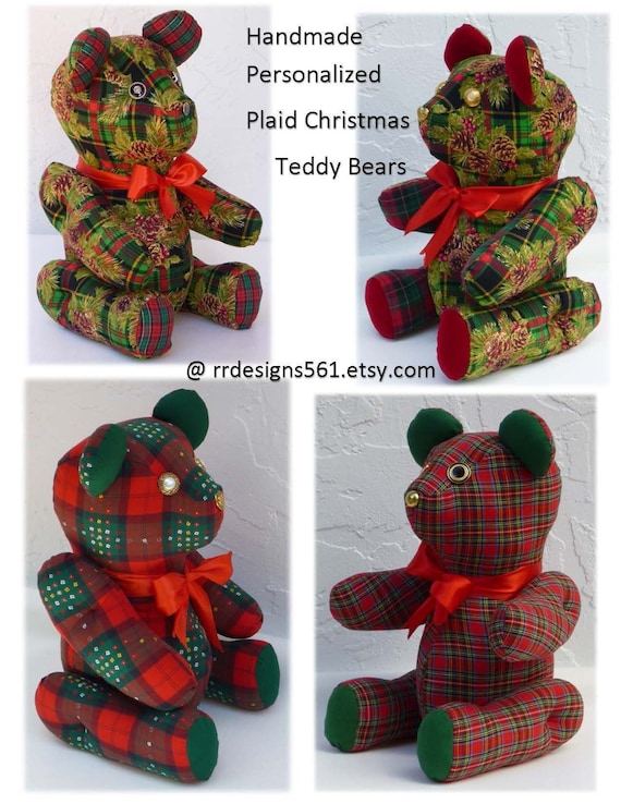 クリスマスストッキング パーソナライズ 1 2 3 4 5 6パック カスタムバッファローチェック柄クリスマスストッキング