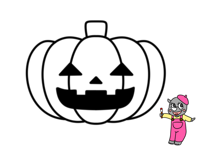 ハロウィンのカボチャ顔2種類のイラスト素材221269986 毎月1点無料 フリー のストックフォト イメージマート