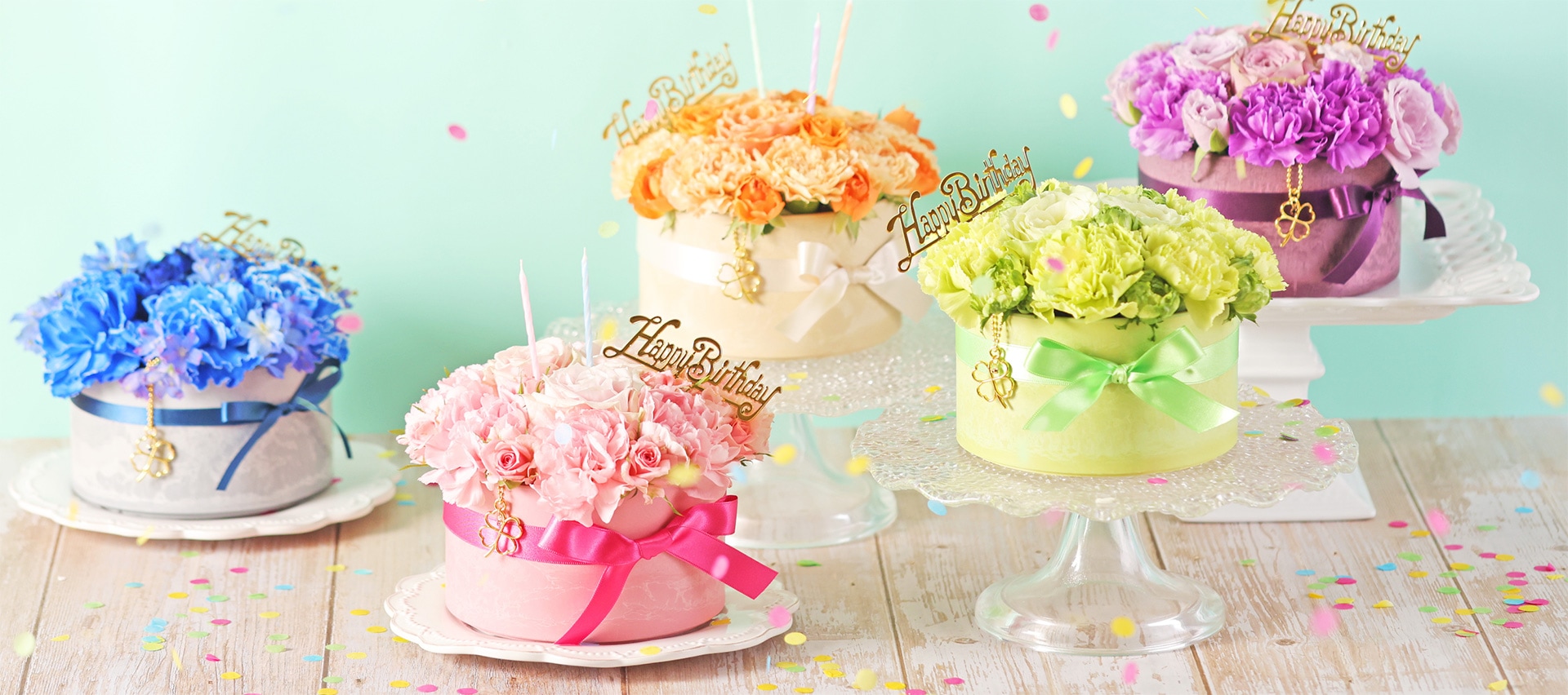 華やかなアレンジ♪お祝いやお誕生日にも！「フルラージュ」 イーフローラ フラワーギフトや花の宅配、送料無料も多数