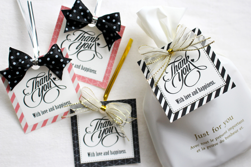 無料テンプレートサンキュータグの作り方。プチギフトのラッピングに！ARCH DAYS