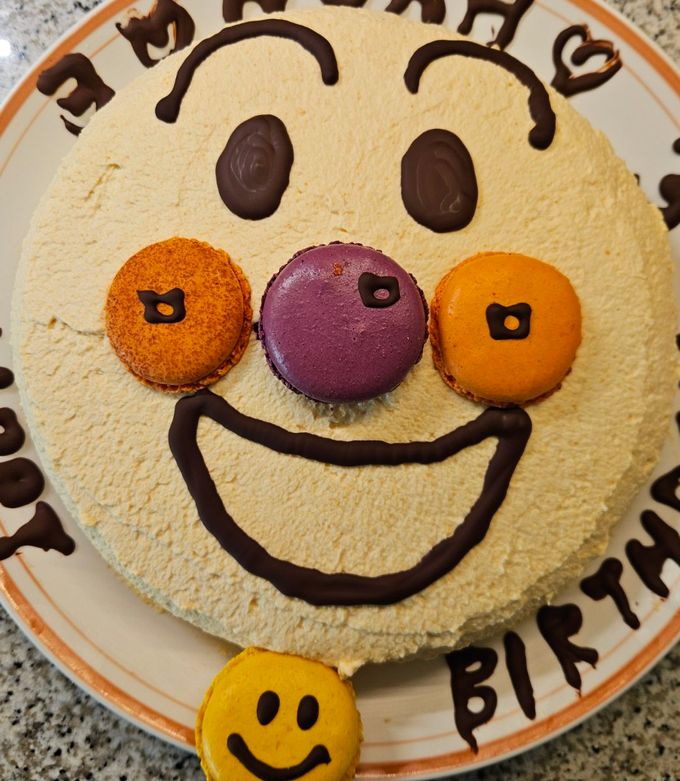 Ｍちゃん３歳おめでとう～手作りのアンパンマンケーキ～ - あじさい物語