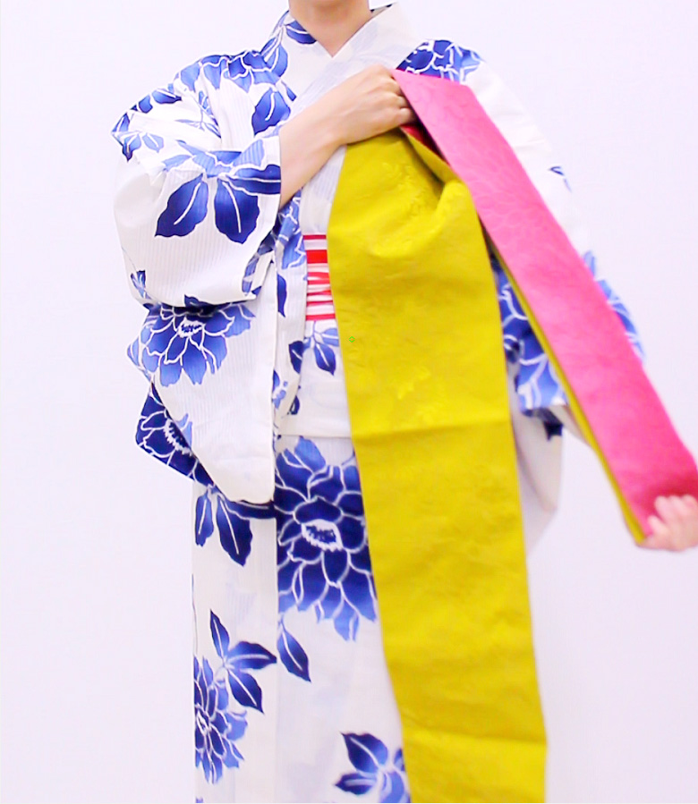 浴衣にぴったりなダブルリボン結びの方法
