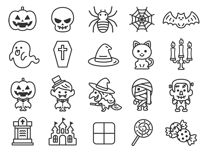 ハロウィン白猫さんかわいいフリーアイコン・イラストの無料素材サイトフリーペンシル